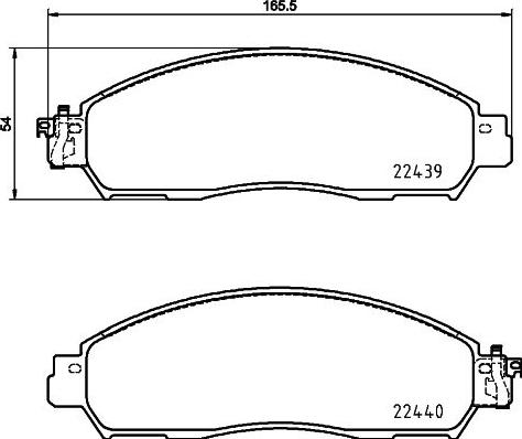 HELLA 8DB 355 039-331 - Jarrupala, levyjarru inparts.fi