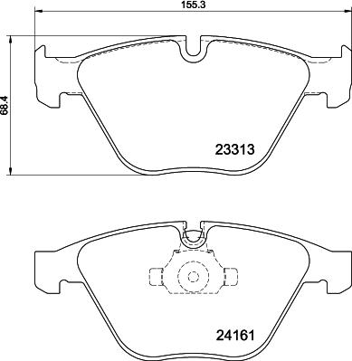 HELLA 8DB 355 039-241 - Jarrupala, levyjarru inparts.fi