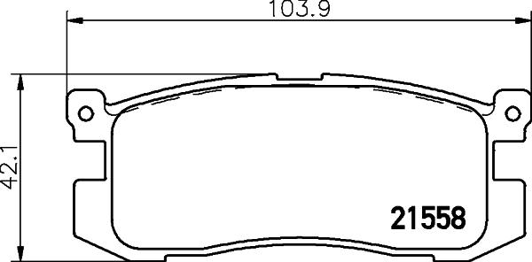 HELLA 8DB 355 036-991 - Jarrupala, levyjarru inparts.fi