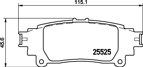 HELLA 8DB 355 036-931 - Jarrupala, levyjarru inparts.fi