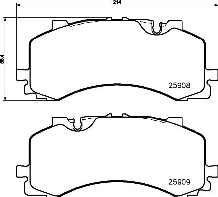 HELLA 8DB 355 036-471 - Jarrupala, levyjarru inparts.fi