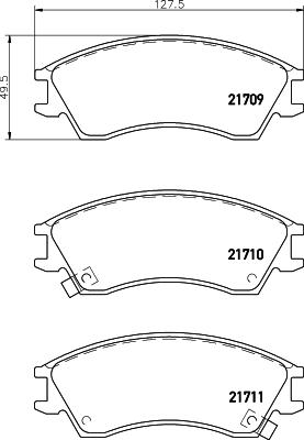 HELLA 8DB 355 036-571 - Jarrupala, levyjarru inparts.fi