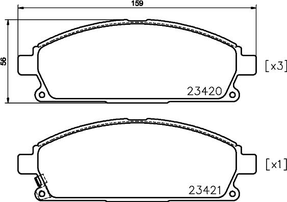 HELLA 8DB 355 036-661 - Jarrupala, levyjarru inparts.fi