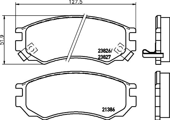 HELLA 8DB 355 036-601 - Jarrupala, levyjarru inparts.fi