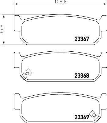 HELLA 8DB 355 036-621 - Jarrupala, levyjarru inparts.fi