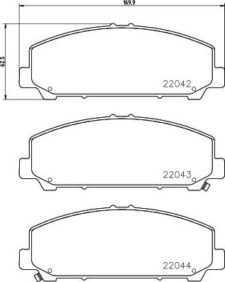 HELLA 8DB 355 036-741 - Jarrupala, levyjarru inparts.fi