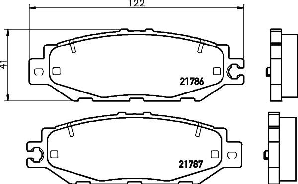 HELLA 8DB 355 030-541 - Jarrupala, levyjarru inparts.fi