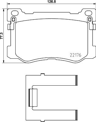 HELLA 8DB 355 030-501 - Jarrupala, levyjarru inparts.fi