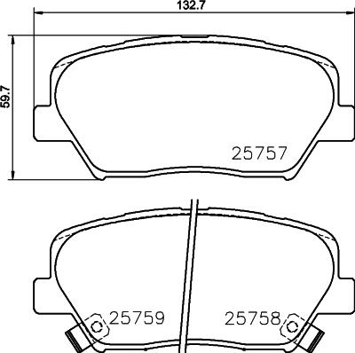 HELLA 8DB 355 030-511 - Jarrupala, levyjarru inparts.fi