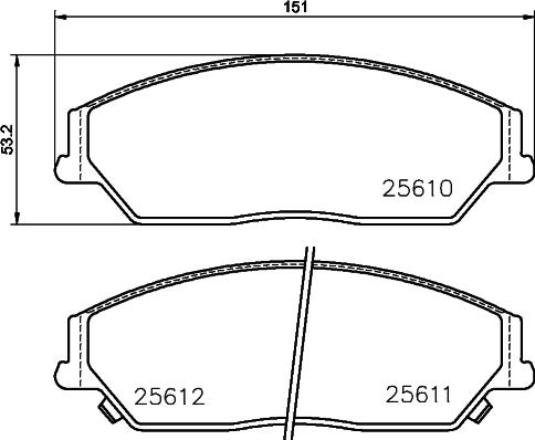 HELLA 8DB 355 030-031 - Jarrupala, levyjarru inparts.fi