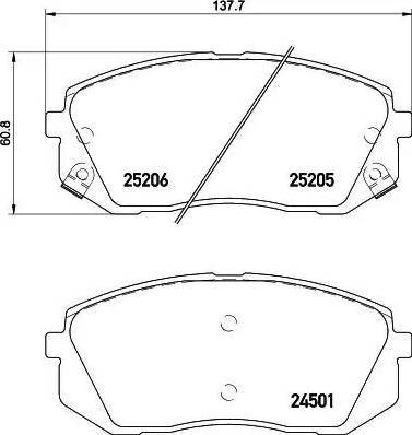 HELLA 8DB 355 030-311 - Jarrupala, levyjarru inparts.fi