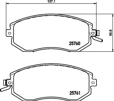 HELLA 8DB 355 030-331 - Jarrupala, levyjarru inparts.fi