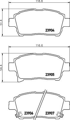 HELLA 8DB 355 030-241 - Jarrupala, levyjarru inparts.fi