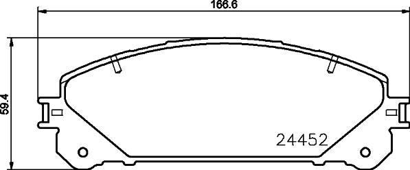 HELLA 8DB 355 030-201 - Jarrupala, levyjarru inparts.fi