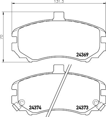 HELLA 8DB 355 030-211 - Jarrupala, levyjarru inparts.fi