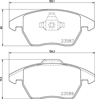 HELLA 8DB 355 031-941 - Jarrupala, levyjarru inparts.fi