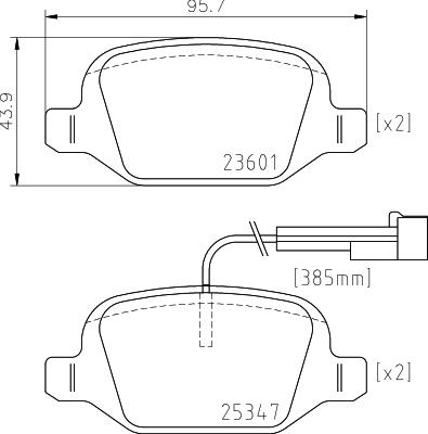 HELLA 8DB 355 031-561 - Jarrupala, levyjarru inparts.fi