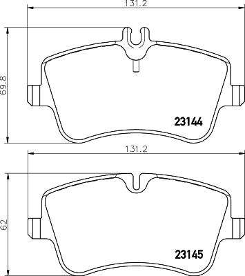 HELLA 8DB 355 031-641 - Jarrupala, levyjarru inparts.fi