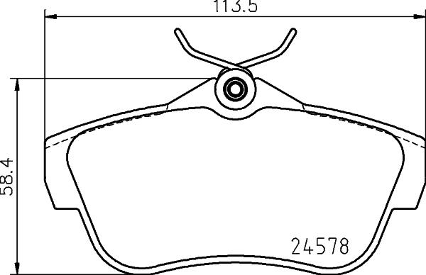 HELLA 8DB 355 031-661 - Jarrupala, levyjarru inparts.fi