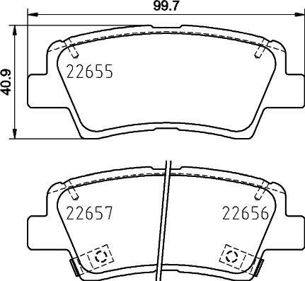 HELLA 8DB 355 031-681 - Jarrupala, levyjarru inparts.fi