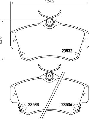 HELLA 8DB 355 031-621 - Jarrupala, levyjarru inparts.fi