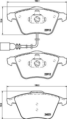 HELLA 8DB 355 031-011 - Jarrupala, levyjarru inparts.fi