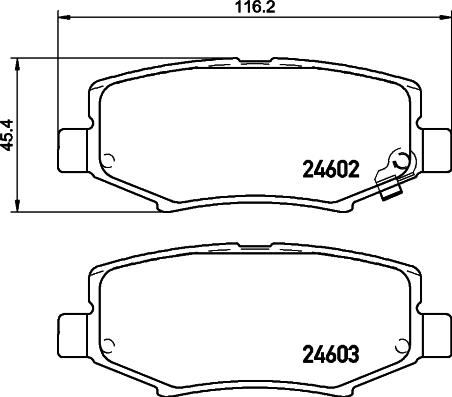 HELLA 8DB 355 031-031 - Jarrupala, levyjarru inparts.fi