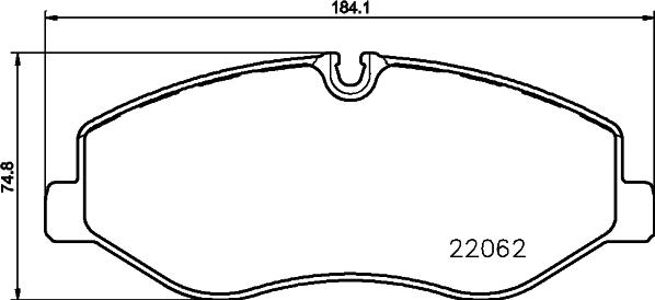 HELLA 8DB 355 031-841 - Jarrupala, levyjarru inparts.fi