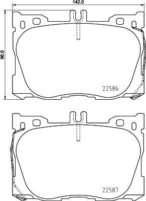 HELLA 8DB 355 031-701 - Jarrupala, levyjarru inparts.fi