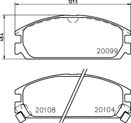 HELLA 8DB 355 031-731 - Jarrupala, levyjarru inparts.fi