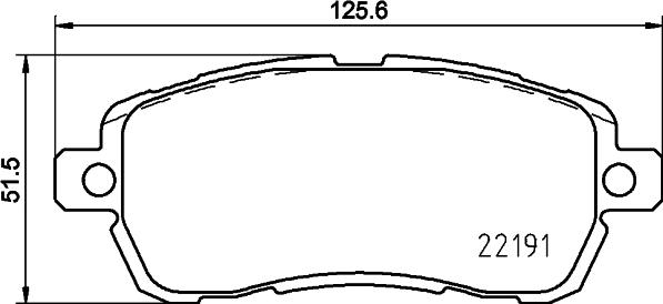 HELLA 8DB 355 031-721 - Jarrupala, levyjarru inparts.fi