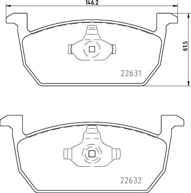 HELLA 8DB 355 032-951 - Jarrupala, levyjarru inparts.fi