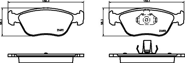 HELLA 8DB 355 032-971 - Jarrupala, levyjarru inparts.fi