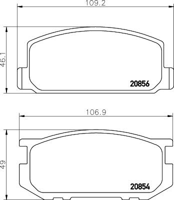 HELLA 8DB 355 032-401 - Jarrupala, levyjarru inparts.fi