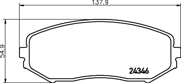 HELLA 8DB 355 032-411 - Jarrupala, levyjarru inparts.fi