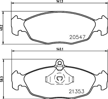 HELLA 8DB 355 032-481 - Jarrupala, levyjarru inparts.fi