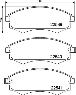 HELLA 8DB 355 032-081 - Jarrupala, levyjarru inparts.fi