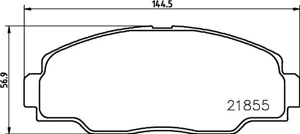 HELLA 8DB 355 032-381 - Jarrupala, levyjarru inparts.fi