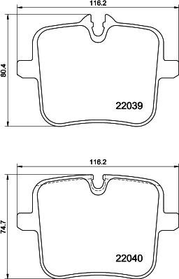 HELLA 8DB 355 037-991 - Jarrupala, levyjarru inparts.fi