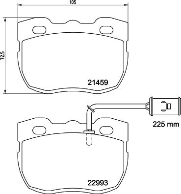 HELLA 8DB 355 037-941 - Jarrupala, levyjarru inparts.fi