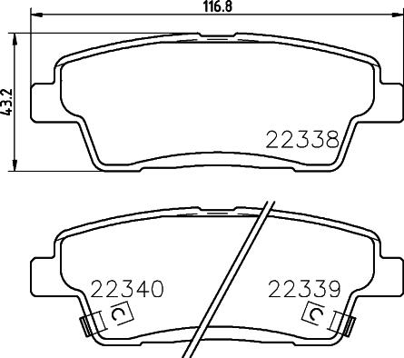 HELLA 8DB 355 037-561 - Jarrupala, levyjarru inparts.fi