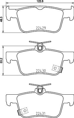 HELLA 8DB 355 037-641 - Jarrupala, levyjarru inparts.fi