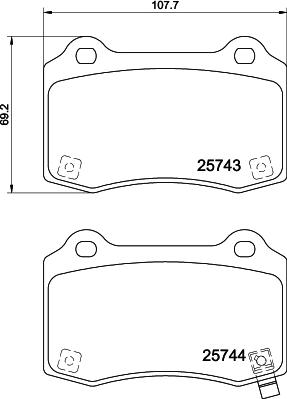 HELLA 8DB 355 037-621 - Jarrupala, levyjarru inparts.fi