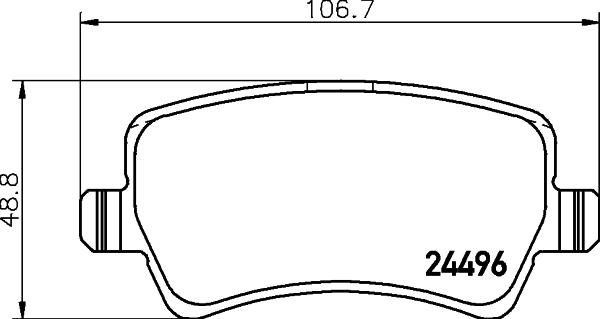 HELLA 8DB 355 037-811 - Jarrupala, levyjarru inparts.fi