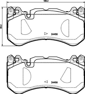 HELLA 8DB 355 037-871 - Jarrupala, levyjarru inparts.fi