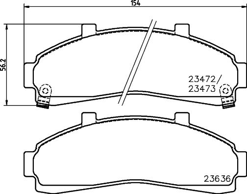 HELLA 8DB 355 037-331 - Jarrupala, levyjarru inparts.fi