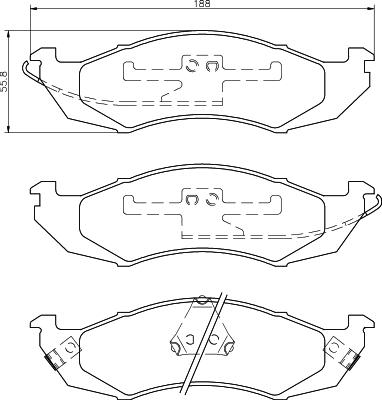 HELLA 8DB 355 037-321 - Jarrupala, levyjarru inparts.fi