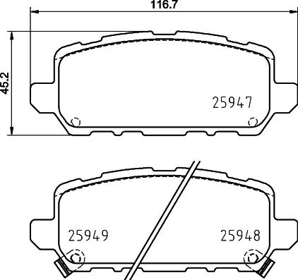 HELLA 8DB 355 037-201 - Jarrupala, levyjarru inparts.fi