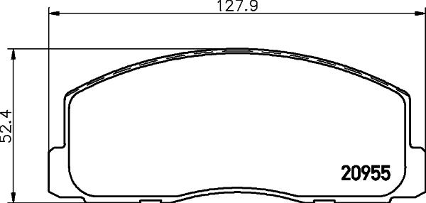 HELLA 8DB 355 037-211 - Jarrupala, levyjarru inparts.fi