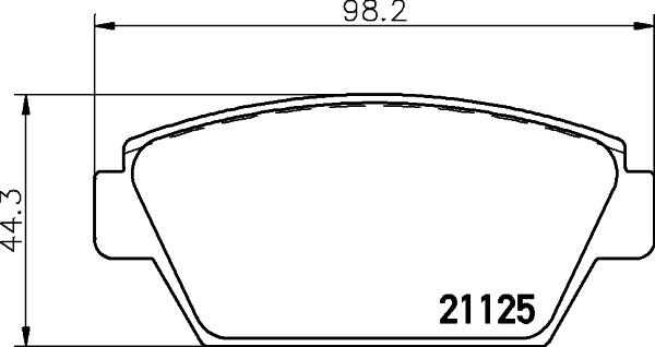 HELLA 8DB 355 037-231 - Jarrupala, levyjarru inparts.fi